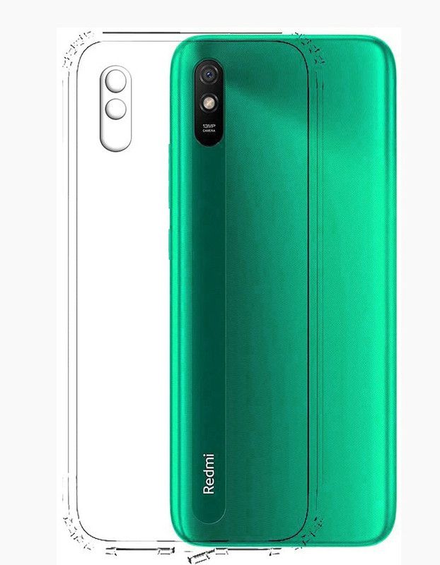 CaseTOcase Back Cover for Redmi 9i Sport  (Transparent, Flexible, Silicon, Pack of: 1)