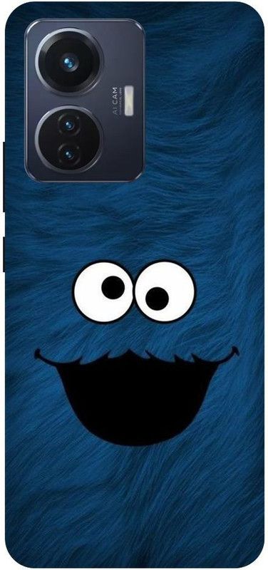 SRIJONI Back Cover for Vivo T1 44W  (Blue, Black)