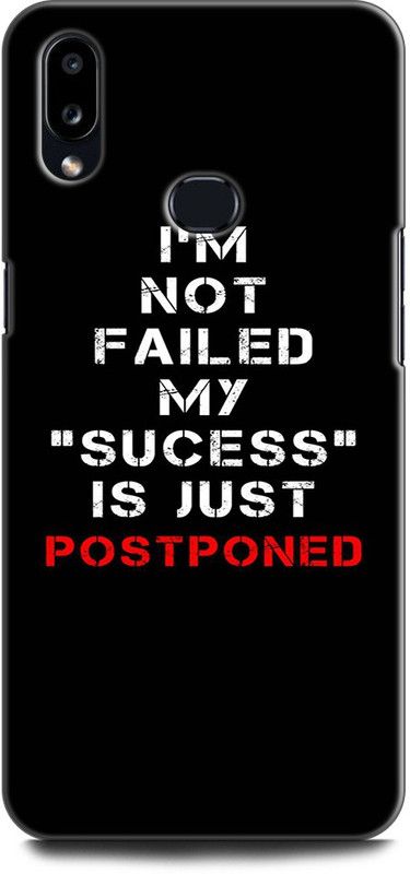 Afterglow Back Cover for SAMSUNG Galaxy M01s POSTPONED, ATTITUDE, BEST, KARMUGHIL, QUOTE, SAYINGS, BEST, KARMUGHIL  (Multicolor, Shock Proof, Pack of: 1)