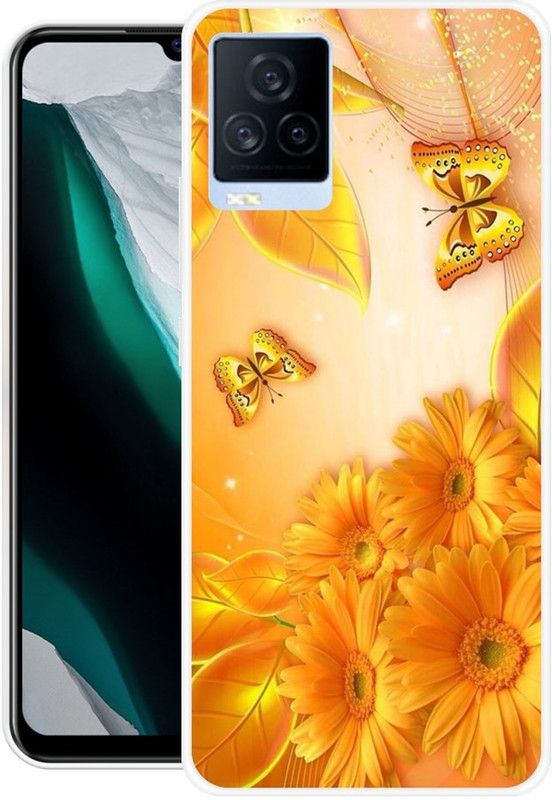 KLC Back Cover for IQOO 7  (Yellow, Grip Case, Silicon)