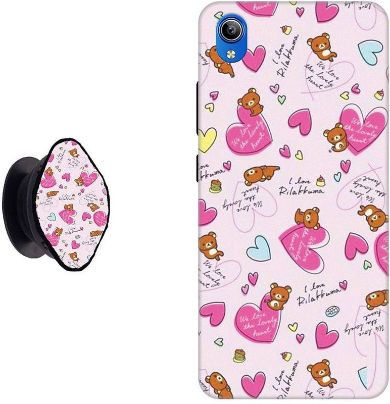 My Swag Back Cover for Vivo Y91i, Vivo Y90, Vivo Y1s  (Pink, Cases with Holder, Pack of: 2)