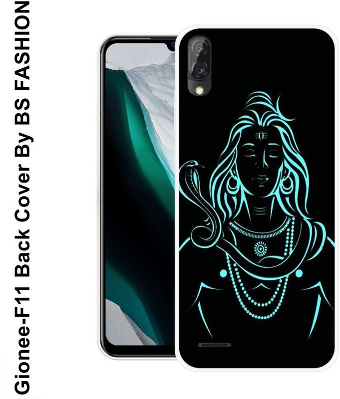 BSRAJ Back Cover for Gionee F11  (Black, Blue, Silicon)