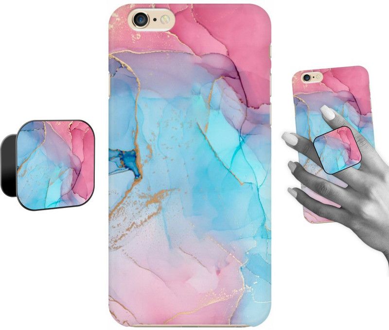 COBIERTAS Back Cover for Apple iPhone 6  (Blue, Pink, Cases with Holder, Pack of: 1)
