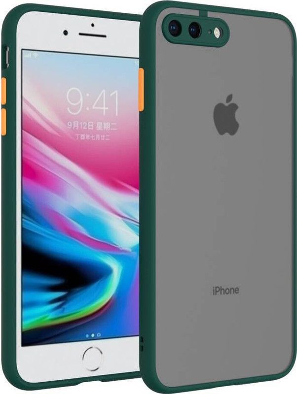 FIVE-O Back Cover for Apple iPhone 7 Plus  (Green, Camera Bump Protector, Pack of: 1)