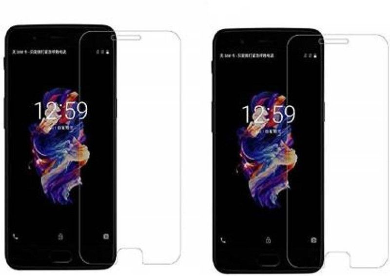 EASYBIZZ Tempered Glass Guard for OnePlus 5  (Pack of 2)