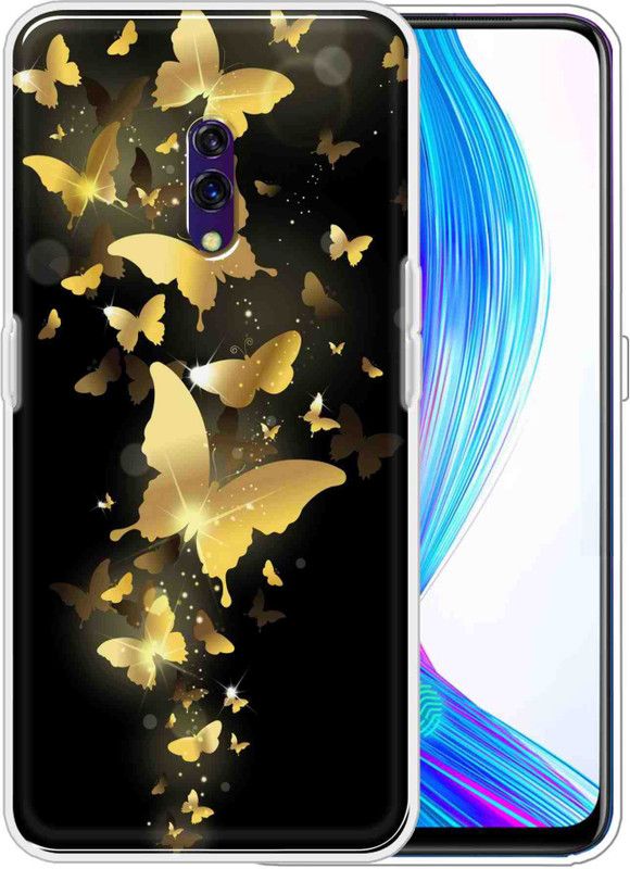 Vascase Back Cover for Realme X, Oppo K3  (Black, Gold, Dual Protection, Silicon, Pack of: 1)