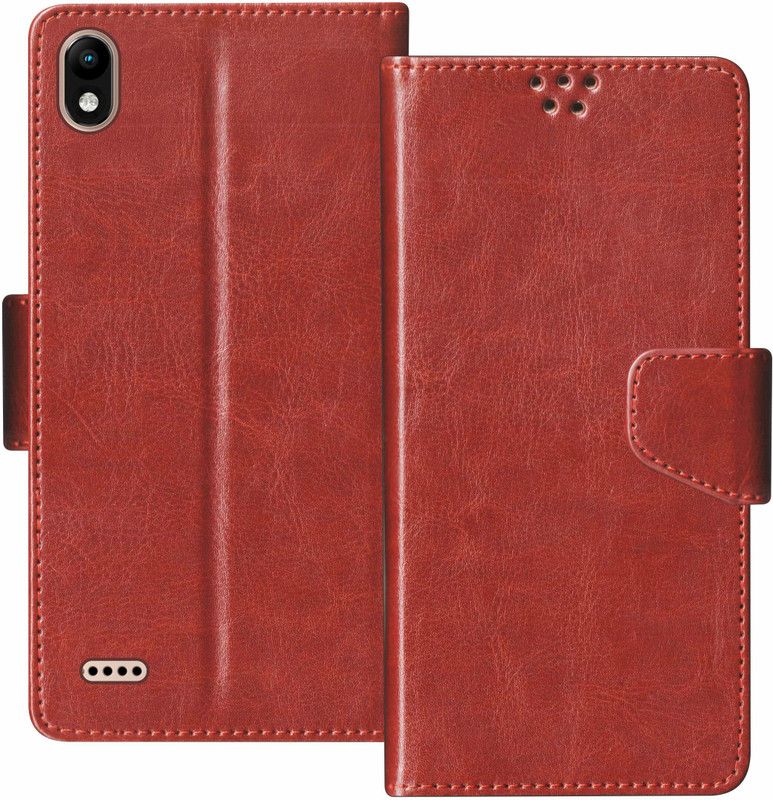 SBMS Flip Cover for infinix Smart 2  (Brown, Shock Proof, Pack of: 1)
