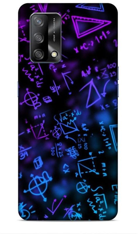 SmashItUp Back Cover for Oppo F19 Maths / Geometry  (Multicolor, Hard Case)
