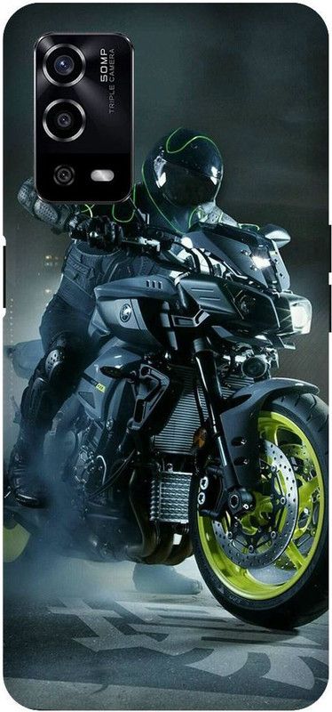 UMPRINT Back Cover for Oppo A55/CPH2325, Bike, Motorcycle, classic bike Printed Back Cover  (Multicolor, Hard Case, Pack of: 1)