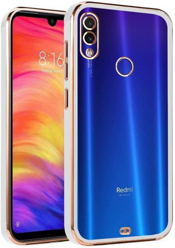 Micronised Back Cover for Xiaomi Redmi Note 7 Chrome Case  (White, Shock Proof, Silicon, Pack of: 1)