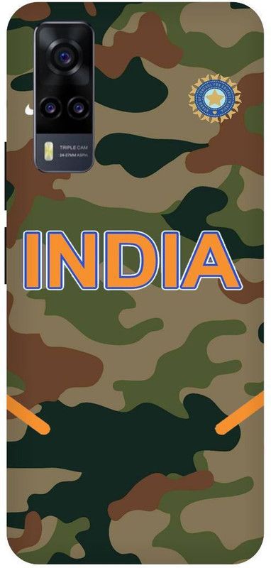 THE NARAYANA COLLECTIONS Back Cover for VIVO Y51 (2020)- V2030-FOGI,INDIAN,ARMY,SOLDIER  (Multicolor, Hard Case, Pack of: 1)
