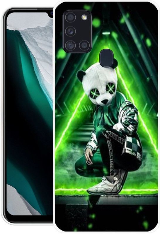 Ghanta Walaj Back Cover for Samsung Galaxy A21s  (Green, Black, Silicon, Pack of: 1)