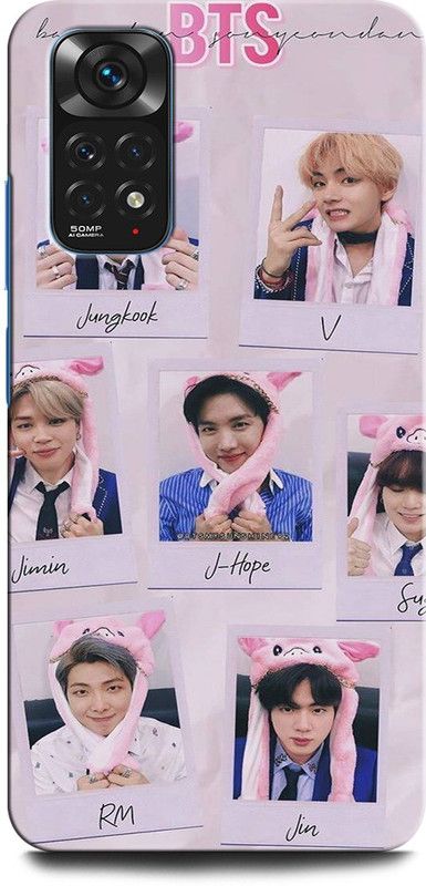 INTELLIZE Back Cover for REDMI Note 11 Pro BTS, V, JUNGBOOK, JIMIN, JIN, BTS ARMY, SINGER, BOY BAND  (Multicolor, Hard Case, Pack of: 1)