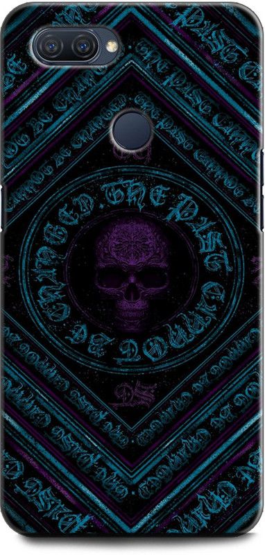 INDICRAFT Back Cover for Realme U1, RMX1833 SKULL, CALLIGRAPHY, TEXTURE, ART, DARK, CIRCLE, CROWN  (Multicolor, Shock Proof, Pack of: 1)