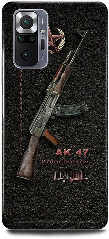 JUGGA Back Cover for Redmi Note 10 Pro, GUN, AKM, BANDOOK, RIFFLE, AK47  (Grey, Hard Case, Pack of: 1)