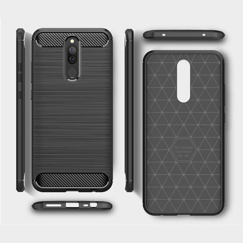 CONNECTPOINT Back Cover for Redmi 8 6.22"  (Black, Shock Proof, Pack of: 1)