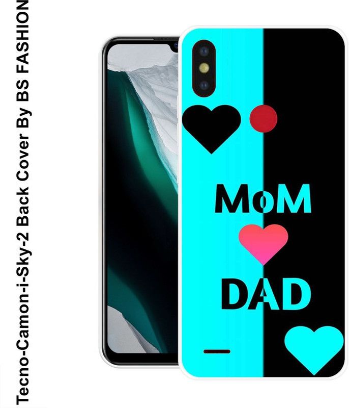 BSRAJ Back Cover for Tecno Camon i Sky 2  (Black, Blue, Silicon)