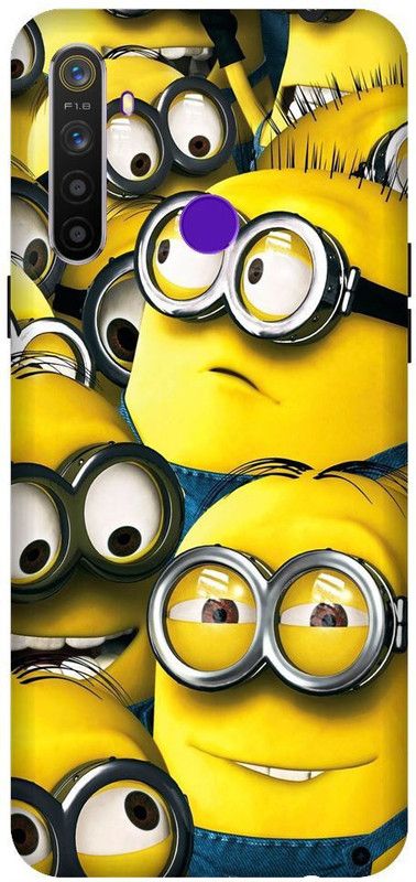 URCHIN Back Cover for Realme 5s Minions, Cute minions, funny, cute  (Multicolor, Shock Proof, Pack of: 1)