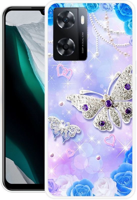 SIMAWAT Back Cover for realme Narzo 50 5G, OPPO A57 2022, OPPO A77, OPPO A77S, OPPO K10 5G  (Multicolor, Grip Case, Silicon)