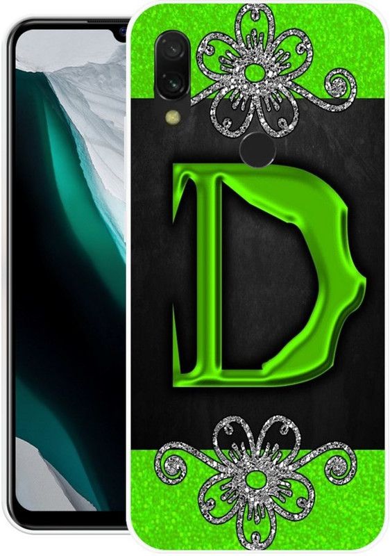 BLUEBUG Back Cover for Redmi Y3, Redmi 7  (Black, Green, Grip Case, Silicon, Pack of: 1)