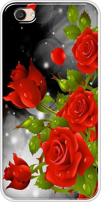 Hansviprint Back Cover for VIVO Y55L  (Red, Grey, Grip Case, Silicon, Pack of: 1)