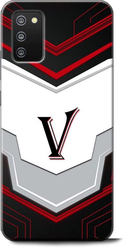 Afterglow Back Cover for SAMSUNG Galaxy M02s V, V LETTER, V NAME, V ALPHABET, ALPHABET  (Multicolor, Shock Proof, Pack of: 1)