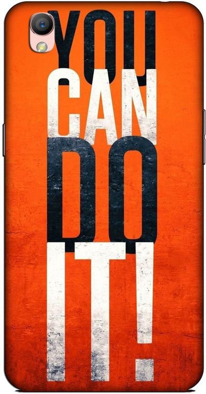 CROKIAN Back Cover for Oppo A37 You can do it Back Cover  (Multicolor, Hard Case, Pack of: 1)