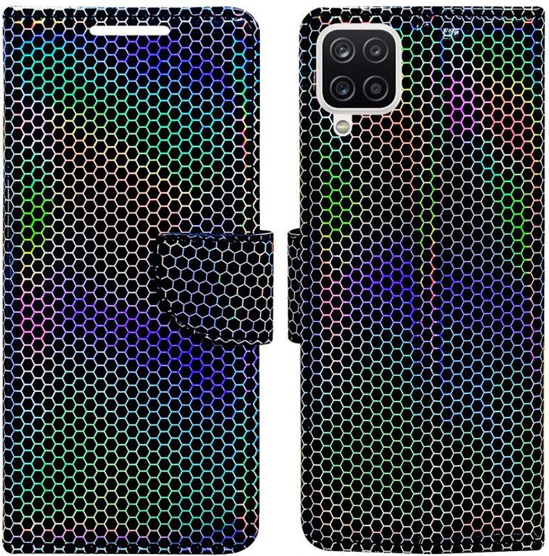 AD Enterprises Flip Cover for Samsung M12, Samsung A12( World's First Colour Changing Flip Cover )  (Multicolor, Magnetic Case, Pack of: 1)