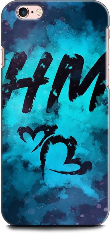 KEYCENT Back Cover for APPLE iPhone 6s Plus HM, LOVE, HEART, BLUE, HM ALPHABETS, ABSTRACT ART  (Multicolor, Shock Proof, Pack of: 1)