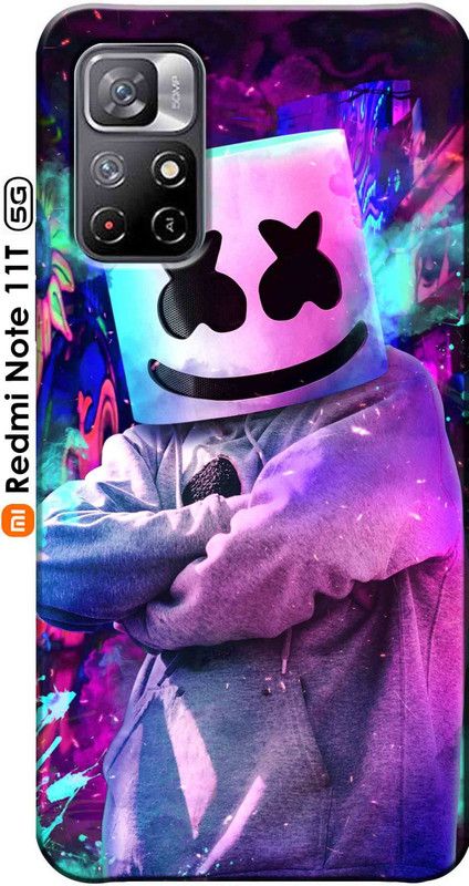Burdak Back Cover for Redmi Note 11T 5G 2637  (Multicolor, Dual Protection, Silicon, Pack of: 1)