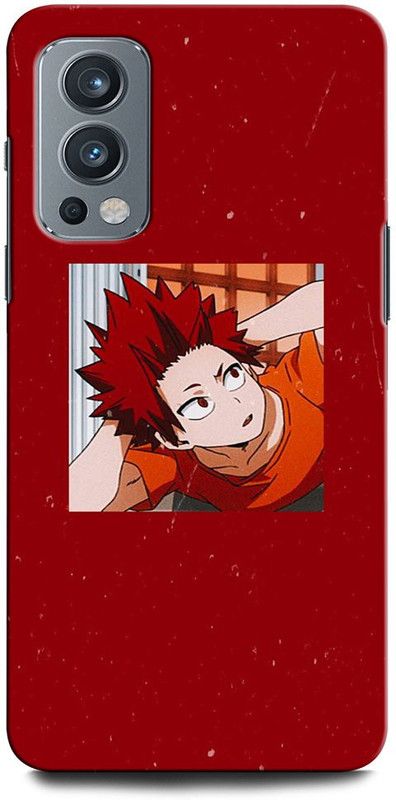 ORBIQE Back Cover for OnePlus Nord 2 5G KIRISHIMA EIJIROU, RED RIOT, ANIME, HERO, ACADEMIA  (Multicolor, Hard Case, Pack of: 1)