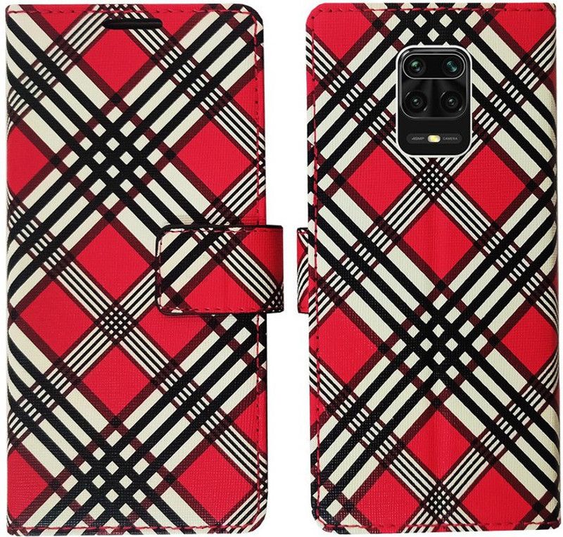 MyFlips Flip Cover for Redmi Note 10 Lite in Premium Quality Material  (Pink, Magnetic Case, Pack of: 1)
