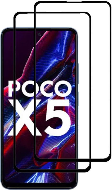 NSTAR Edge To Edge Tempered Glass for POCO F5 5G, POCO X5 5G, POCO X5 Pro 5G, (6.67")  (Pack of 2)