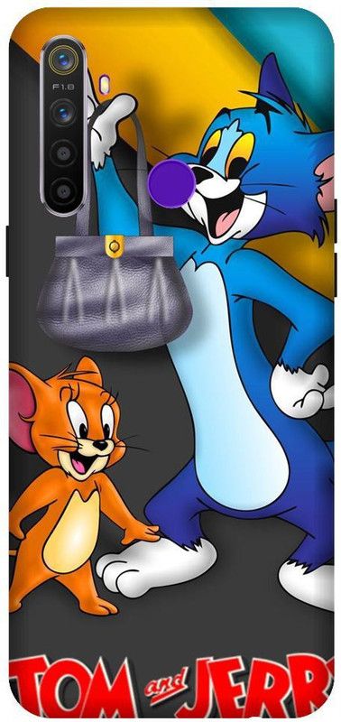 URCHIN Back Cover for Realme 5s Tom and jerry, Cartoon, Cartoon network, Tom, Jerry  (Multicolor, Shock Proof, Pack of: 1)