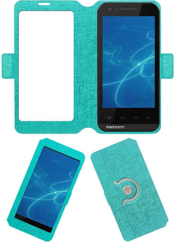 ACM Flip Cover for Karbonn Smart A11  (Blue, Cases with Holder)