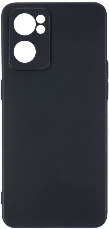 Lustree Back Cover for Oppo Reno 7 5G Silicon Pudding Case  (Black, Shock Proof, Silicon, Pack of: 1)