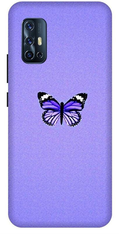 SSMORYA Back Cover for Vivo V17, butterfly Colors Multicolour Printed  (Multicolor, Shock Proof, Pack of: 1)