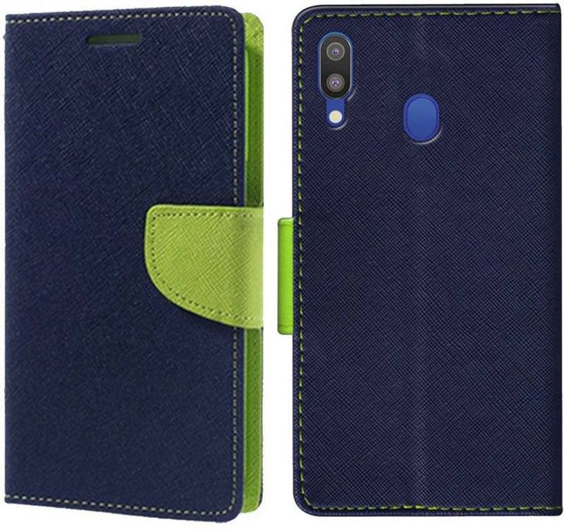 Loopee Flip Cover for Samsung Galaxy M20  (Blue, Shock Proof, Pack of: 1)