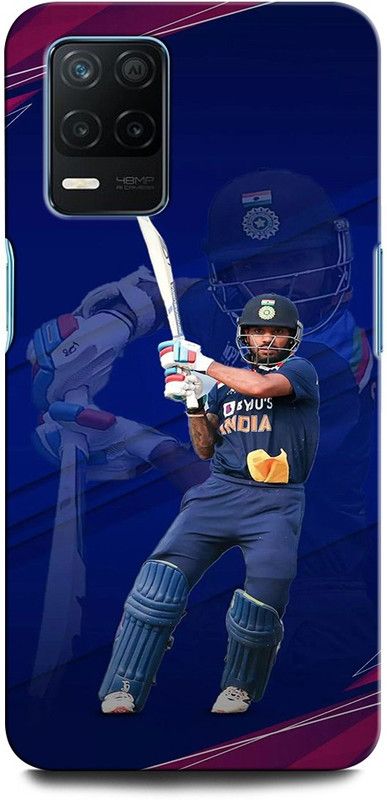 INTELLIZE Back Cover for Realme 8s 5G SHIKHAR DHAWAN, SPORTS, CRICKET  (Multicolor, Hard Case, Pack of: 1)