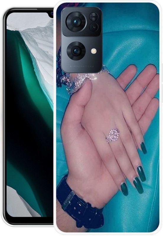 RJ14 (Online) Back Cover for OPPO Reno7 Pro 5G  (Multicolor, Grip Case, Silicon, Pack of: 1)