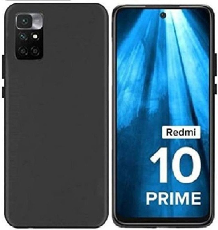 Chemforce Back Cover for Mi Redmi 10 Prime  (Black, Flexible, Pack of: 1)