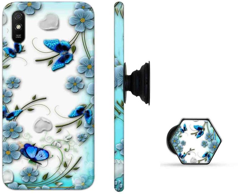 ChicShell Back Cover for Mi Redmi 9A, Mi Redmi 9i, Mi Redmi 9A Sport, Mi Redmi 9i Sport  (Blue, White, Pack of: 2)