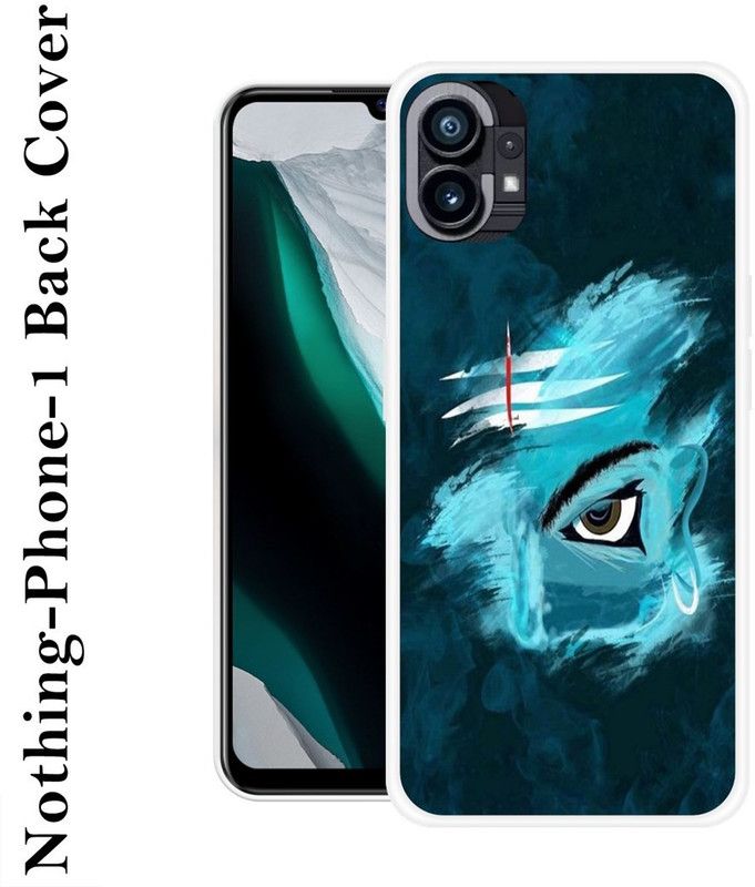LOVETHINK Back Cover for Nothing Phone 1  (Blue, White, Silicon, Pack of: 1)