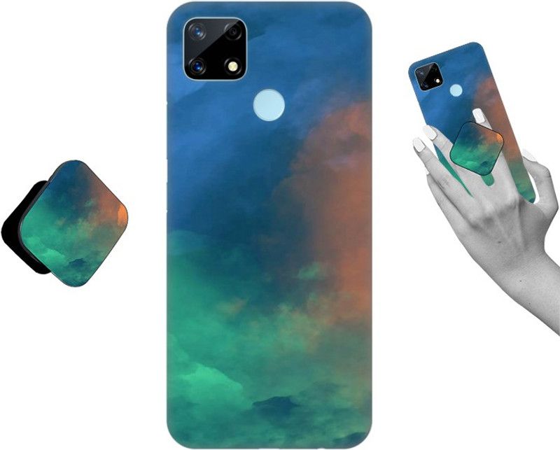 COBIERTAS Back Cover for Realme Narzo 20  (Multicolor, Cases with Holder, Pack of: 1)