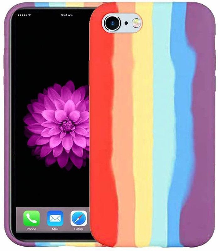 ONCRAVES Back Cover for iphone 7 Soft Anti-Slip & Shock Proof Protective Case, (Red, Dual Protection)  (Red, Silicon, Pack of: 1)
