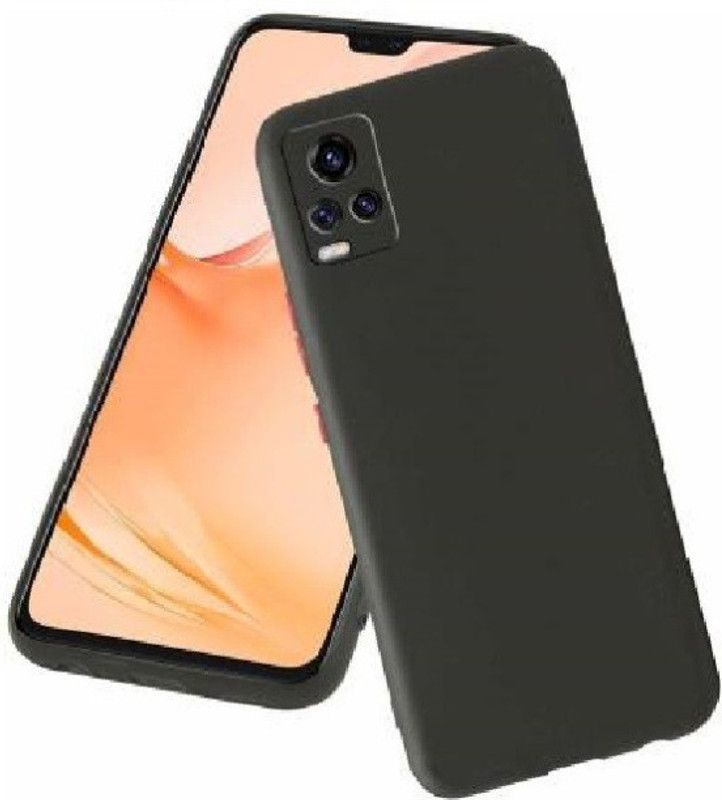 Chemforce Back Cover for Vivo V21 5G, V21 5G Matte finish cover  (Black, Flexible, Pack of: 1)