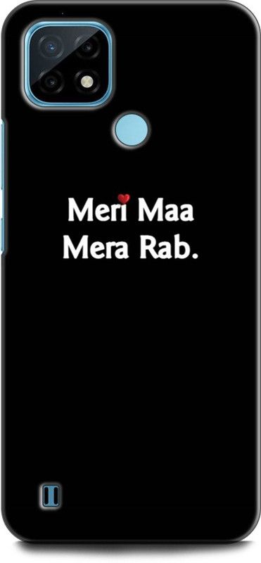 WallCraft Back Cover for Realme C21, RMX3201 MOM, MOTHER, MAA, MERI MAA MERA RAB, QUOTES  (Multicolor, Dual Protection, Pack of: 1)