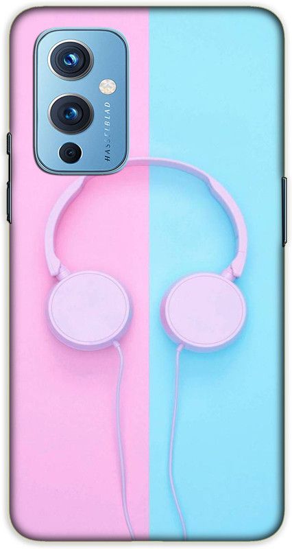 iprinto Back Cover for OnePlus 9 Music Lovers Back Cover  (Pink, Hard Case, Pack of: 1)