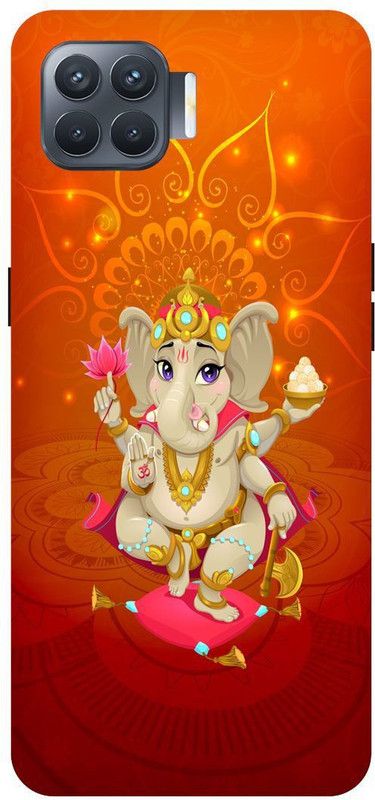Zaplab Back Cover for Oppo F17 Pro, CPH2119, Ganesh Ji Printed Back cover  (Multicolor, Hard Case, Pack of: 1)