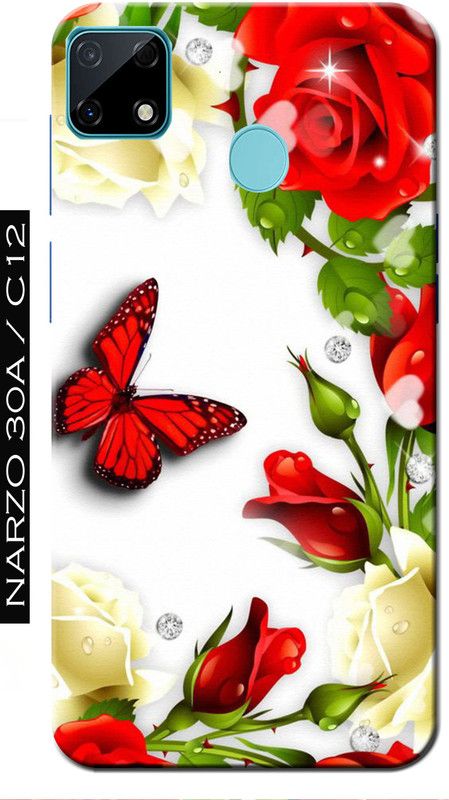 BIVAX Back Cover for REALME NAZRO 30A / REALME C12  (Multicolor, Grip Case, Silicon, Pack of: 38)